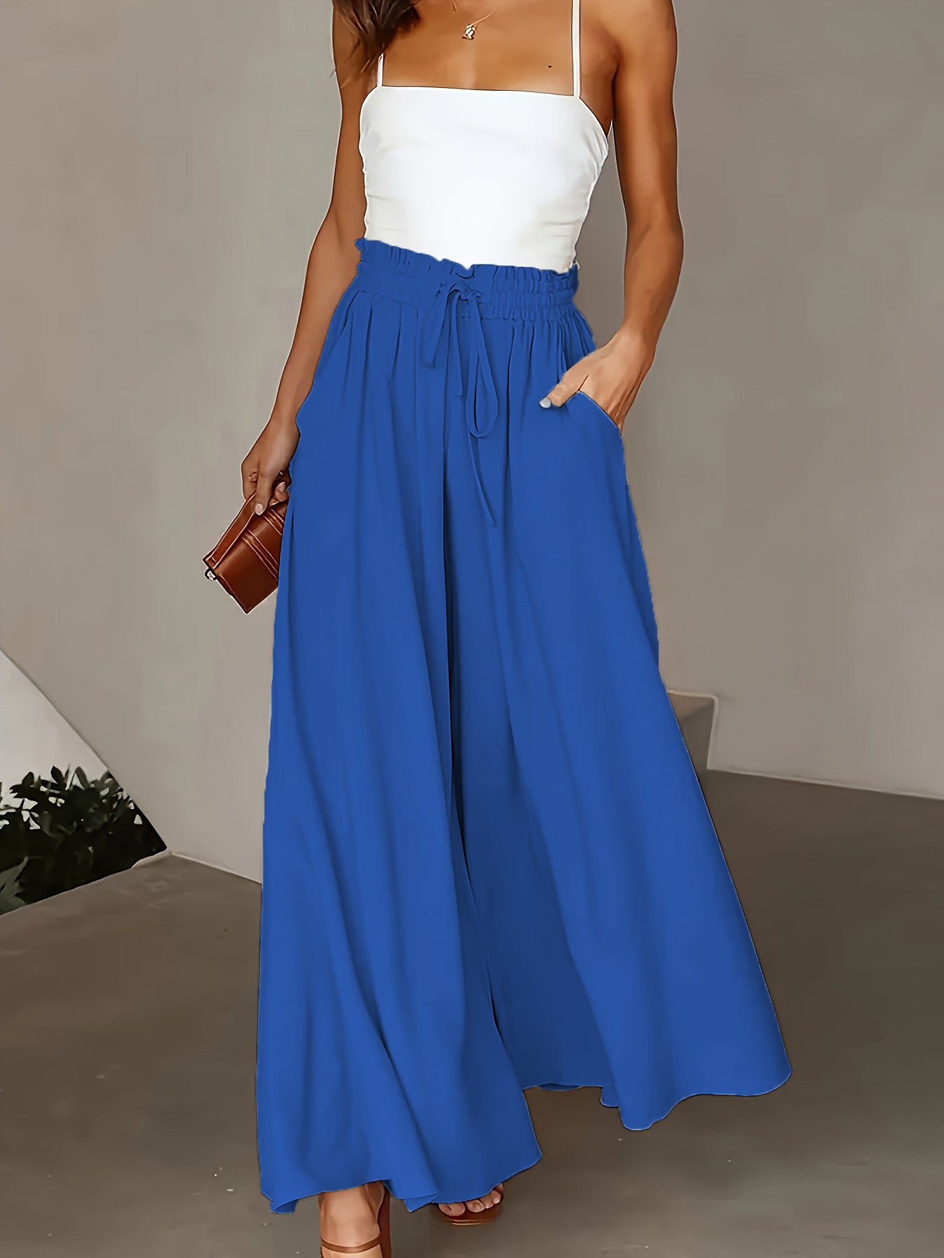45% Off Women's High-Waisted Wide-Leg Pants