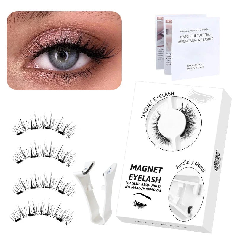 🔥2026 Hot Sale💥Buy 1 Get 1 Free🔥Reusable Magnetic Eyelashes with Applicator