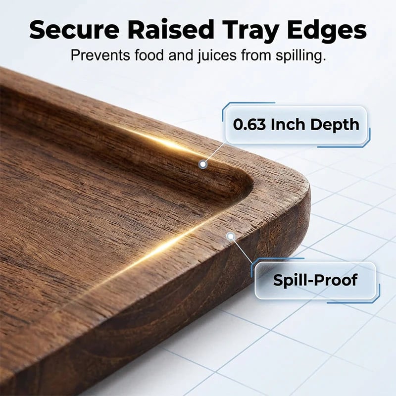 ⏰3-Tier Wooden Serving Tray