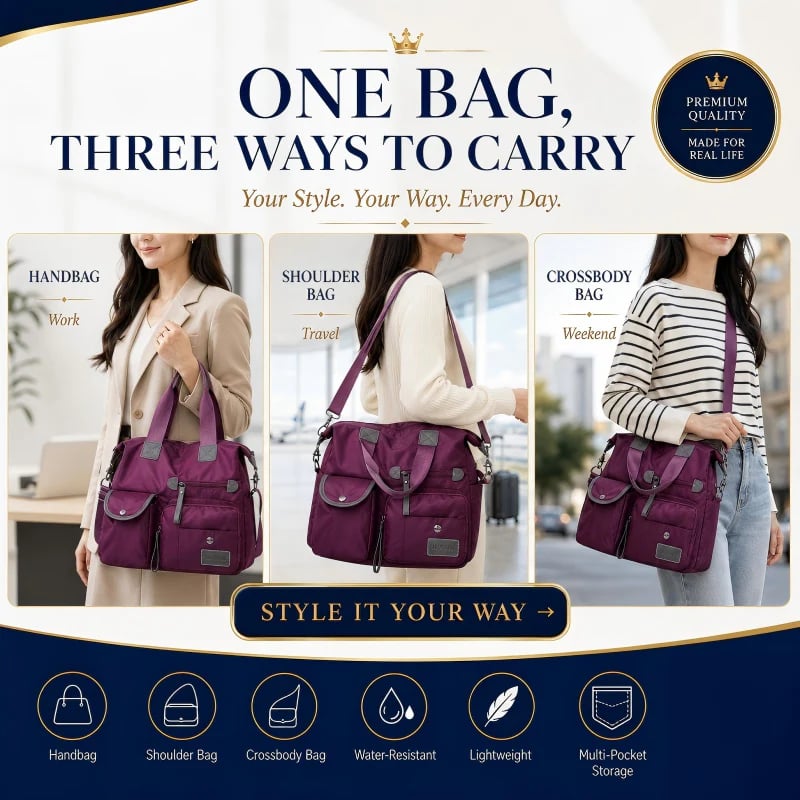 Large Capacity Waterproof Tote Bag for Women