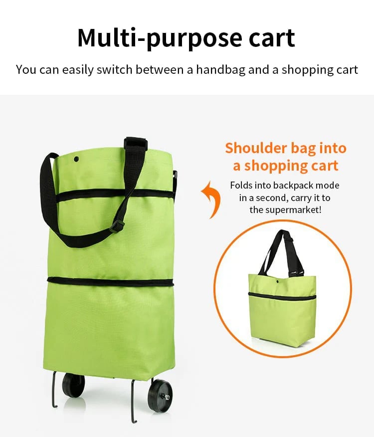 🥳💞 50K+ SALES! ⚡🛒 Shopping bag foldable green bag