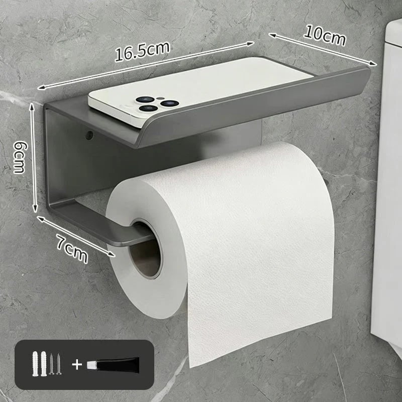 ⌛Limited-Time Offer-No Drill Carbon Steel Toilet Paper Holder