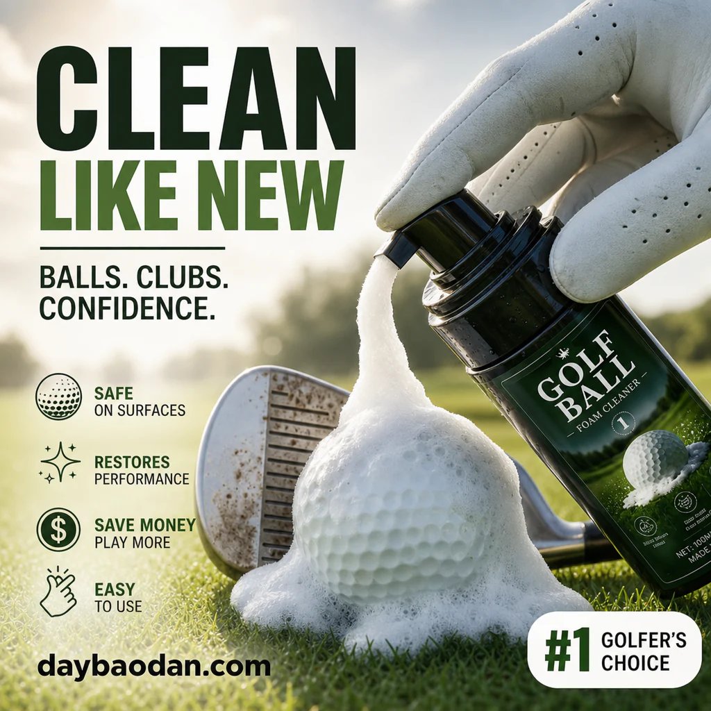 🔥Super sale!Portable Golf Ball Foaming Cleaner