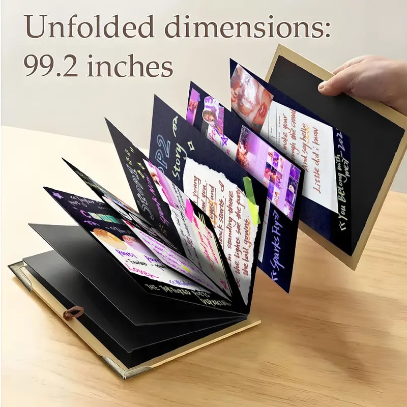 ✨The Memory Keeper: 99+ Inch Accordion Scrapbook Album📚