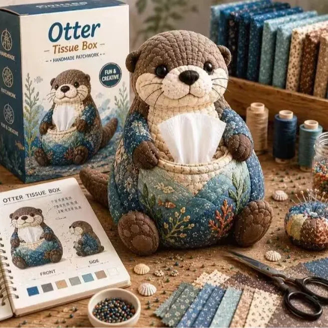 ⚡New Arrival🧵DIY Animal-Themed Patchwork-Style Tissue Box Kit