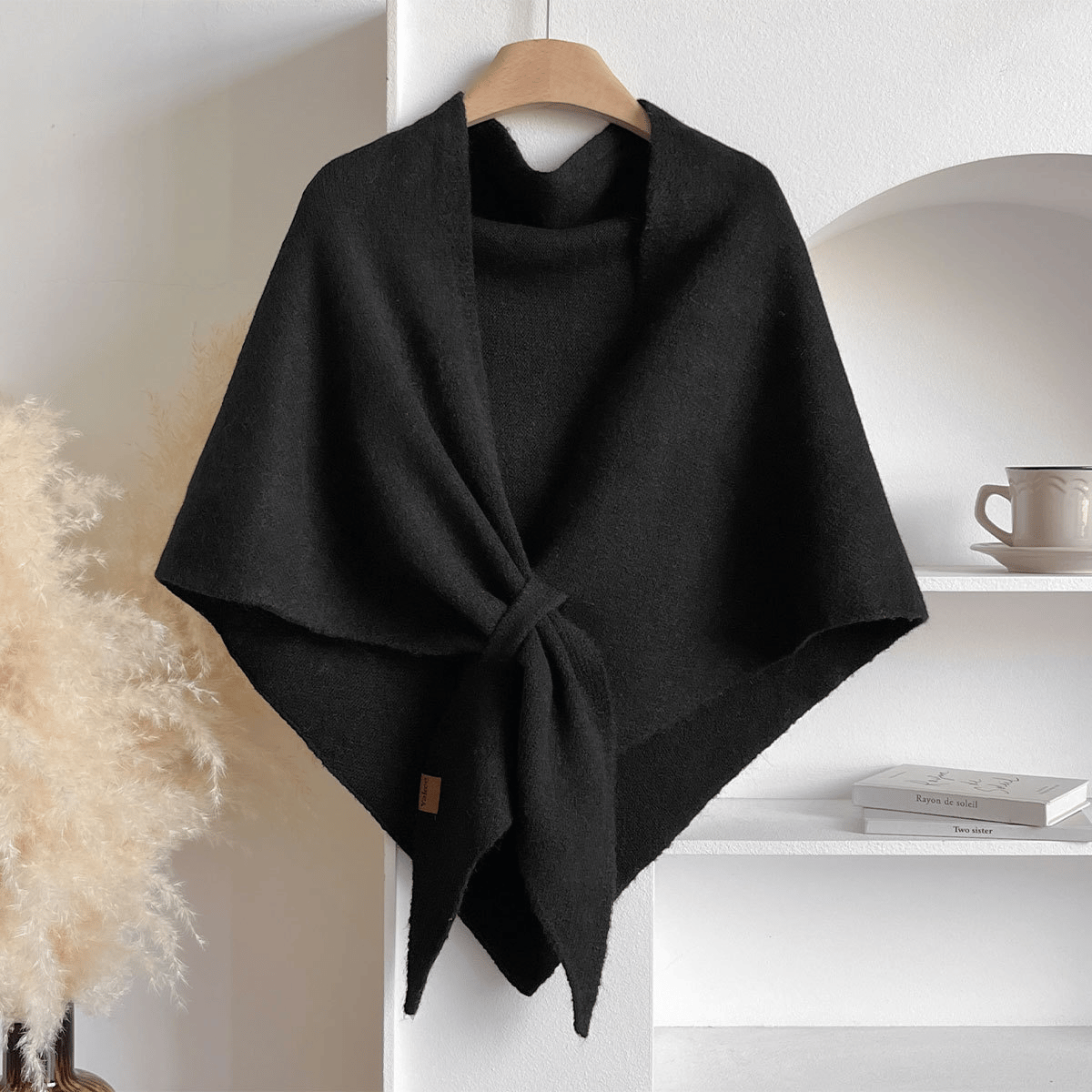 🏆Flash Sale⚡ 50K+ 💕Women's Solid Color Wool Blend Shawl☁️