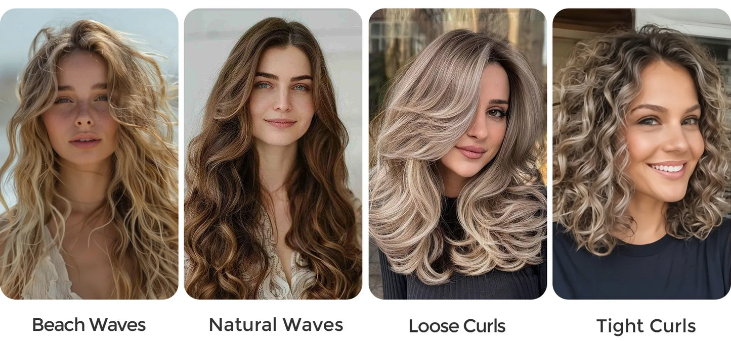 Automatic Hair Curler - 4 Temperature Settings, Tangle-Free Technology & Long-Lasting Curls for Salon-Worthy Styling