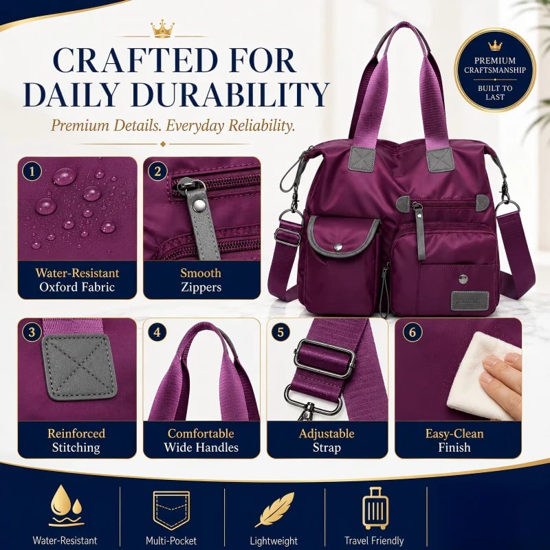 Large Capacity Waterproof Tote Bag for Women