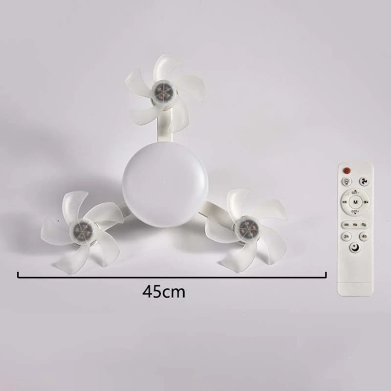 Remote-Controlled LED Ceiling Fan Light