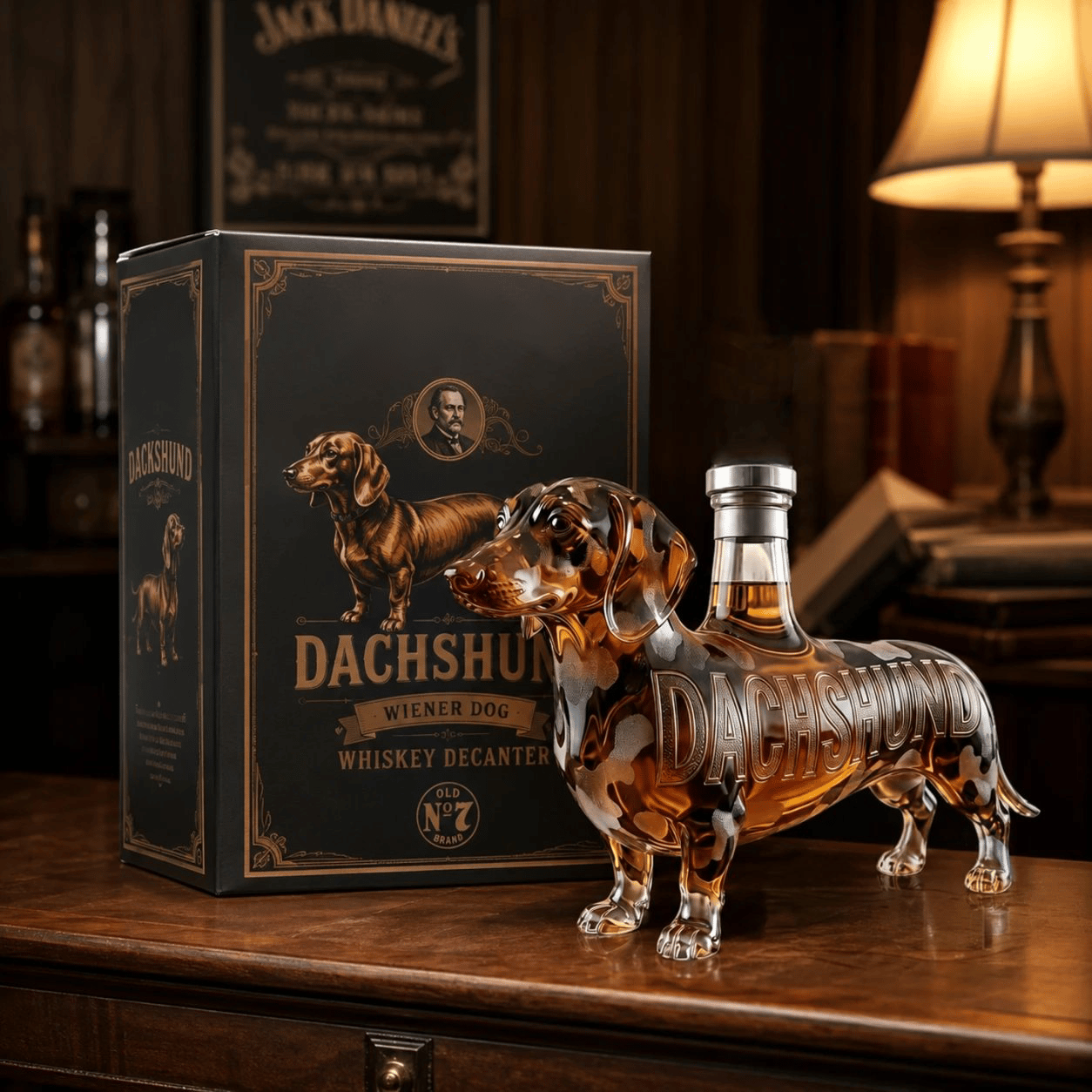 Dachshund Wiener Dog Whiskey Decanter