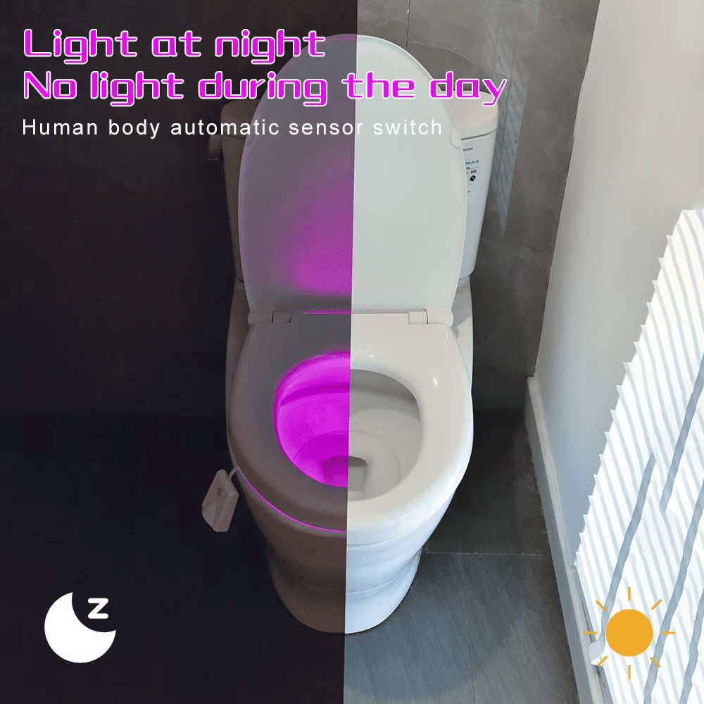 🔥Hot Sale🔥Waterproof LED Rechargeable Toilet Smart Night Light