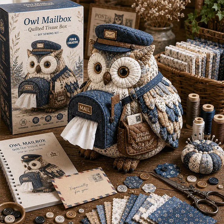 ⚡New Arrival🧵DIY Animal-Themed Patchwork-Style Tissue Box Kit