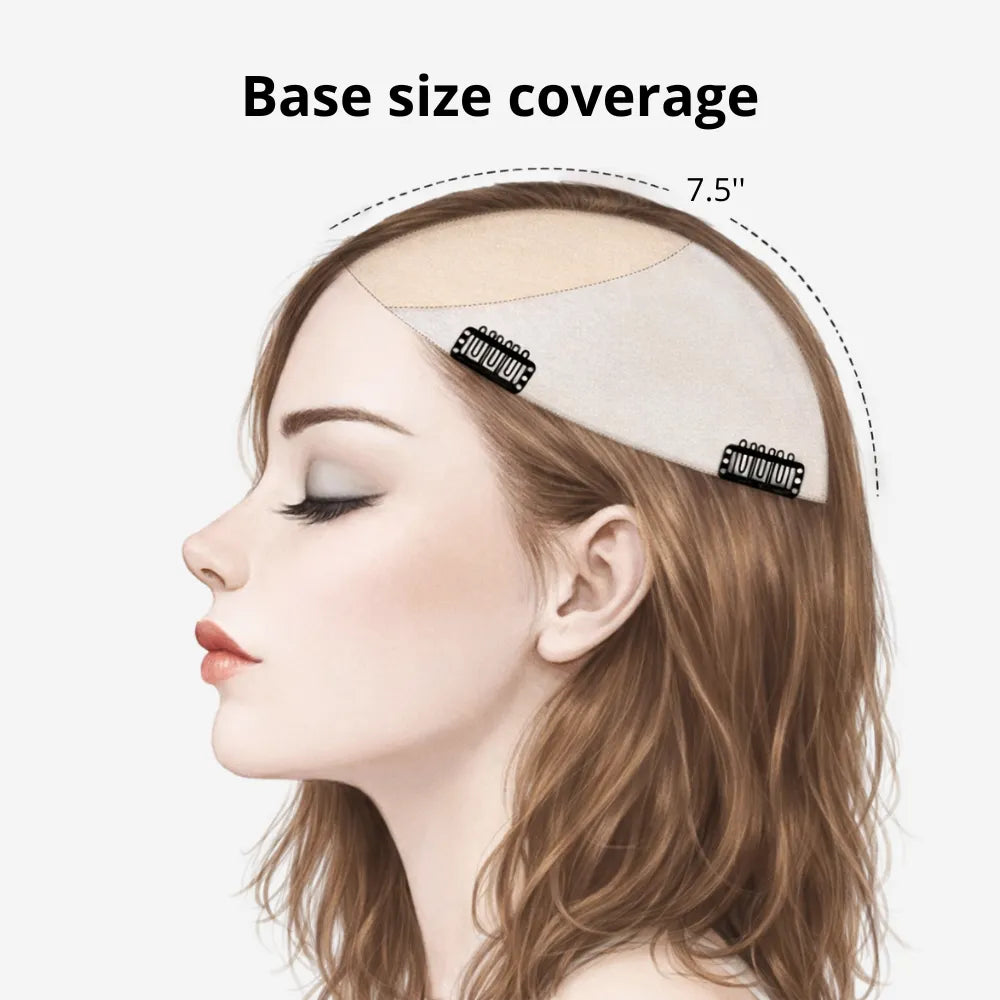 7" x 7.5" Premium Human Hair Topper