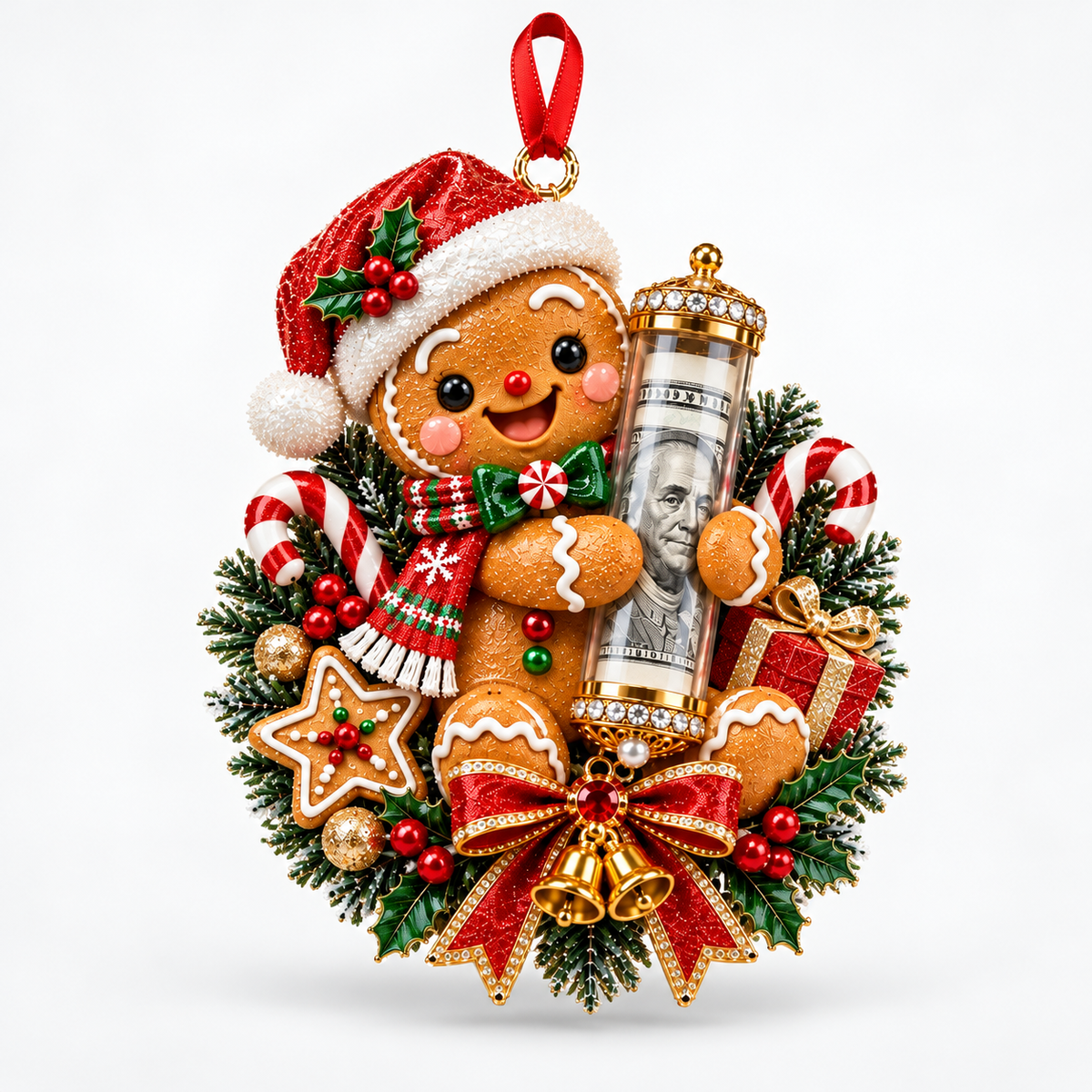 Animal Christmas Money Ornament