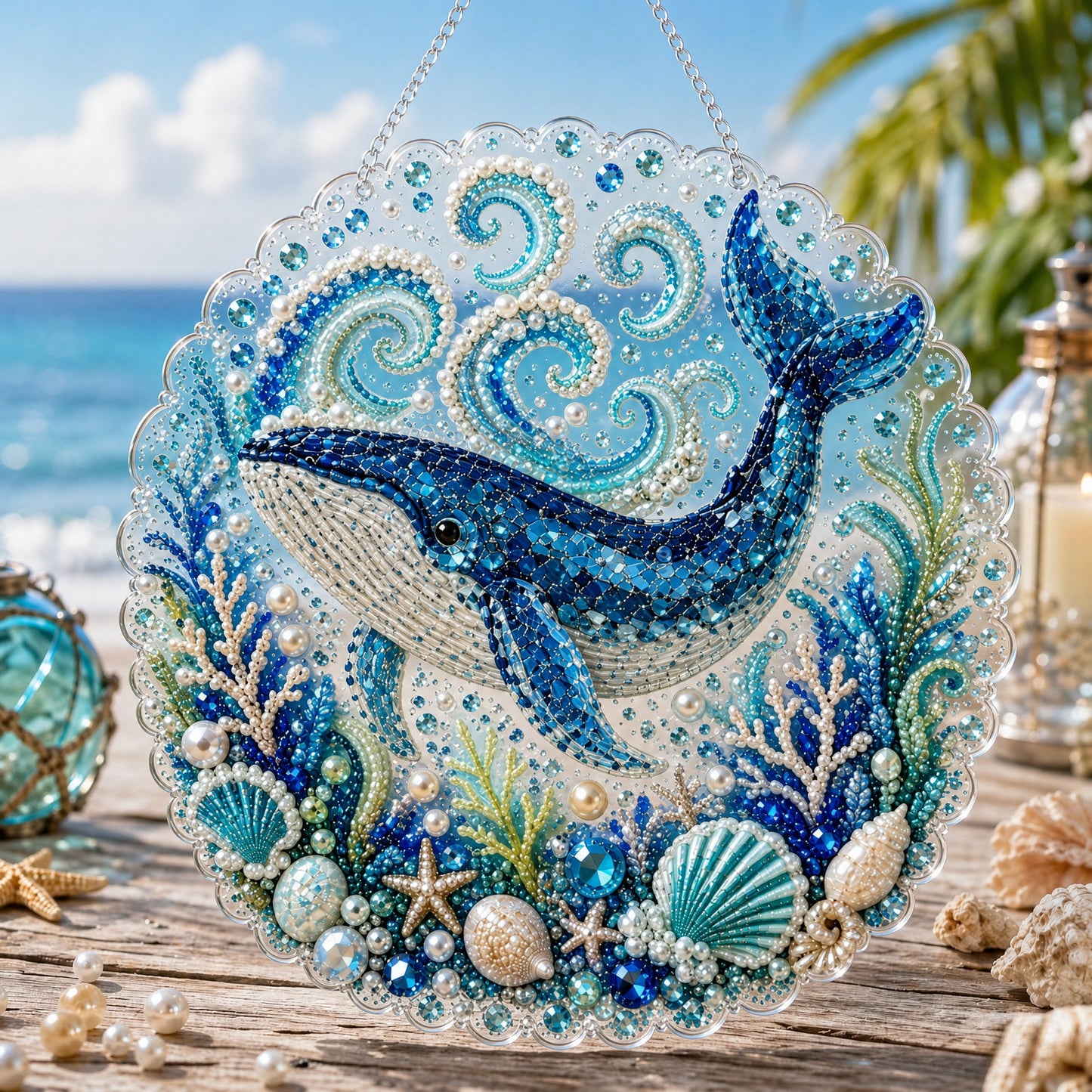 🔥  🌊✨Ocean Pearl Art DIY Hanging Ornament Kit