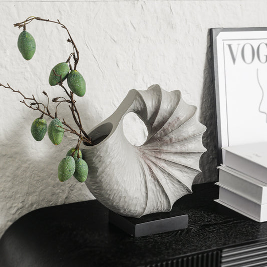 Nature Inspired Creative Conch Circle Vase