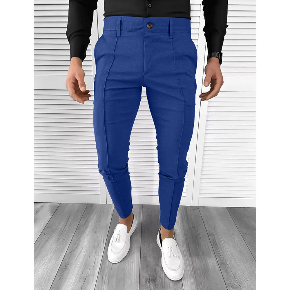 Men’s Casual Solid Color Dress Pants