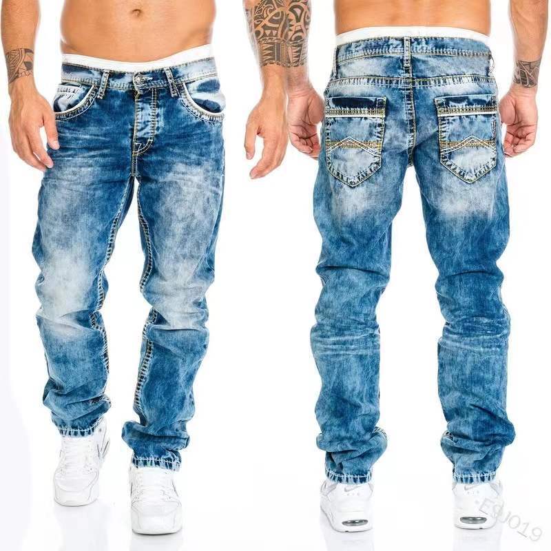 Men's Fashion Creative Stretch Denim Jeans