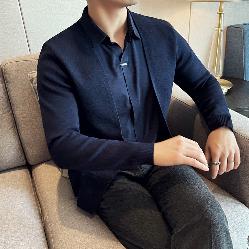 💥Men's Mock Two-Piece Shirt