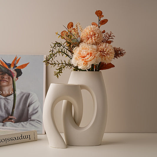 Unusual Cross-shaped Ceramic Vase