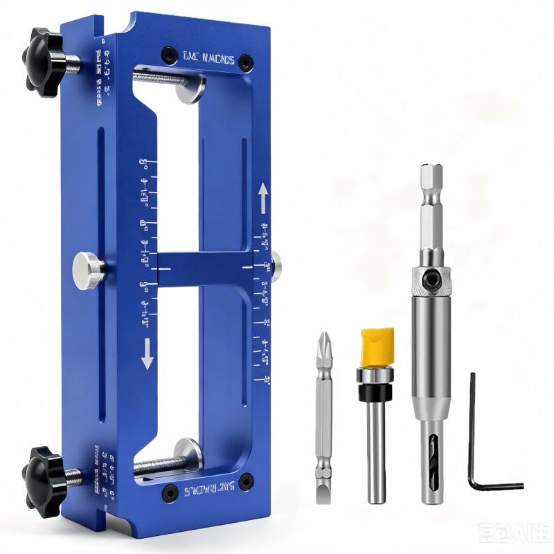 Adjustable Door Hinge Mortise Jig Kit