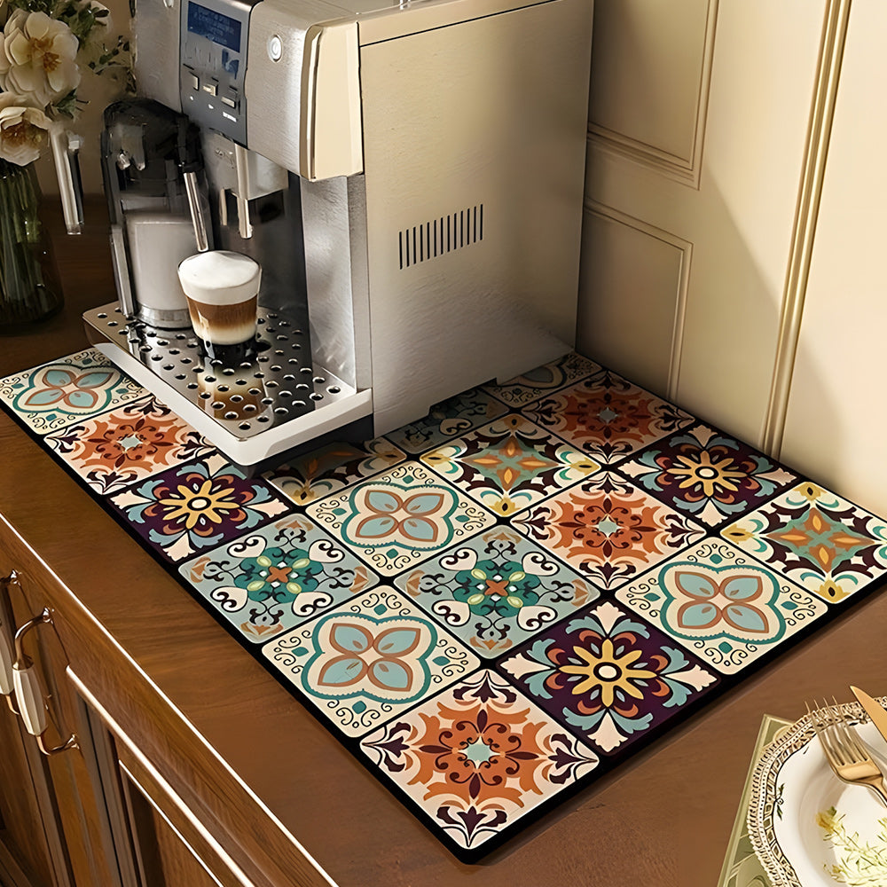 🎁Retro Quick Dry Kitchen Countertop Drain Pad