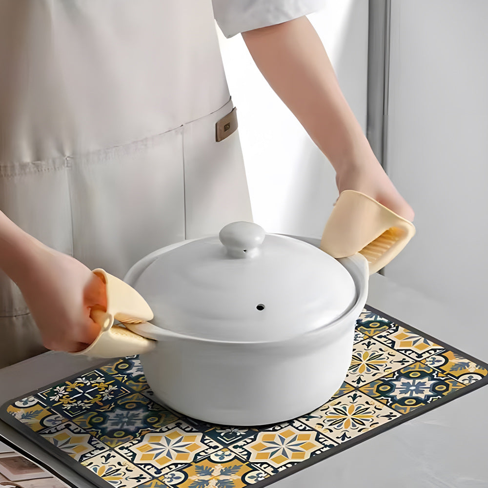 🎁Retro Quick Dry Kitchen Countertop Drain Pad