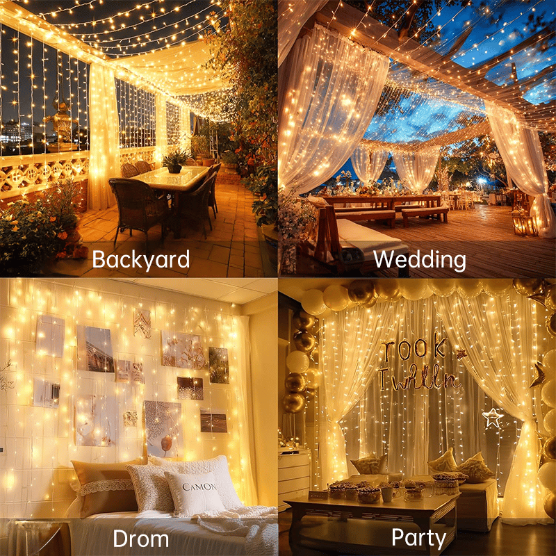 Remote-Control Led Curtain Light