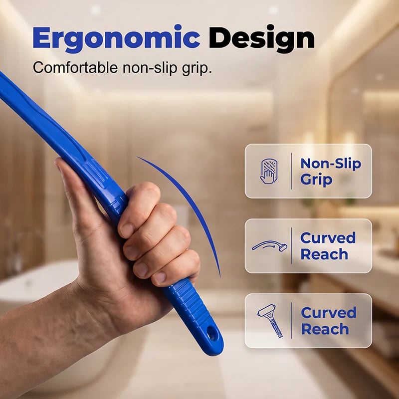 🥳2026 HOT SALE🥳💞50K+ SOLD!🧴✨Long Reach Back Applicator Roller – Smooth glide, curved ergonomic handle. Apply lotion & sunscreen to every spot – no twisting, no stretching! 🌀💪
