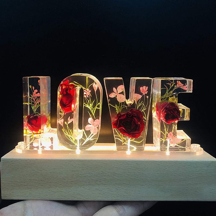 🔥Valentine's Day Hot Sale🎁 Handmade Floral Night Light🎉