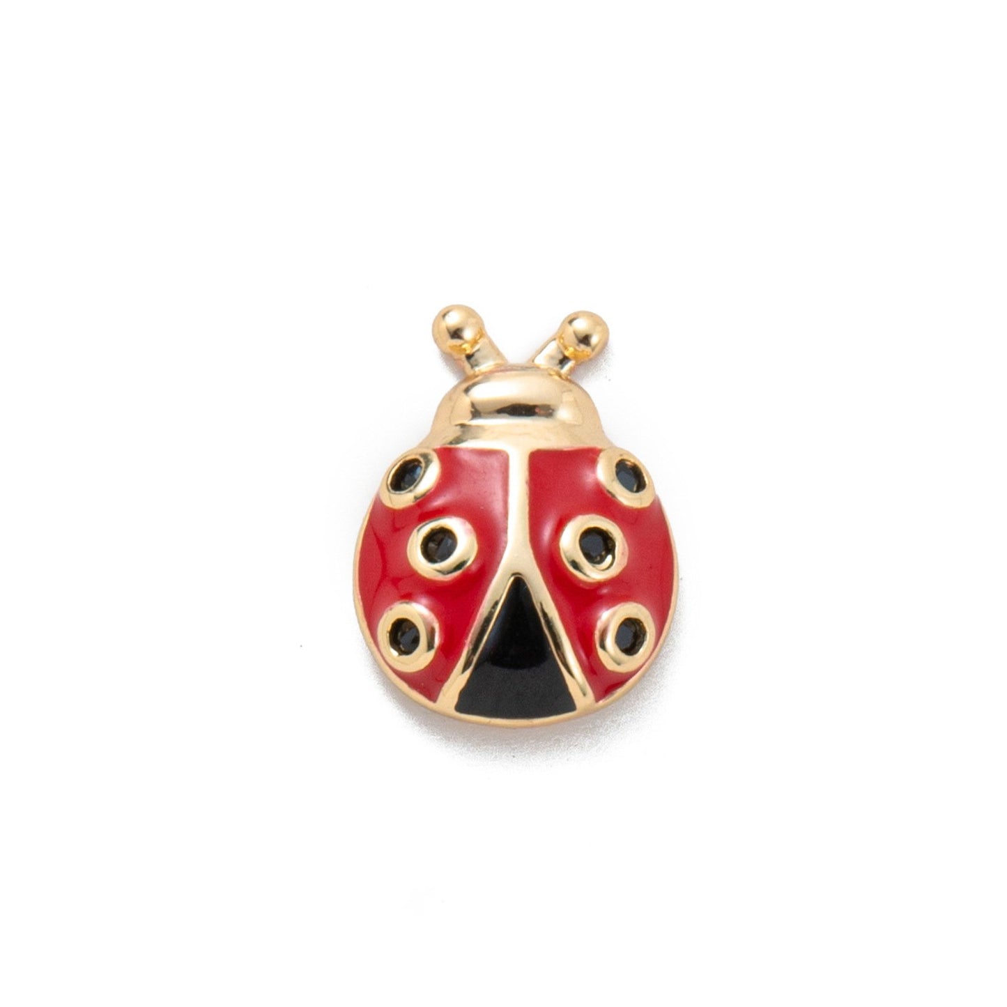 Fillable Locket Pendant Necklace: Gold-Plated Copper, 8 Mini Charms