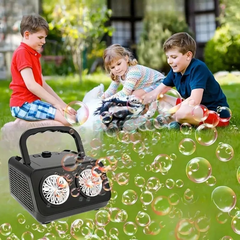 🎈[Handheld Bubble Machine]— Just one press, and the sky is filled with rainbow bubbles! 🫧🌈