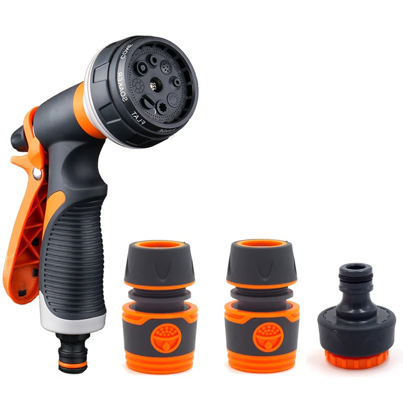 💦Household Car Wash Water Gun-Adjustable Spray, Anti-Slip Grip & Universal Connectors for Effortless Home & Vehicle Cleaning 🚗✨