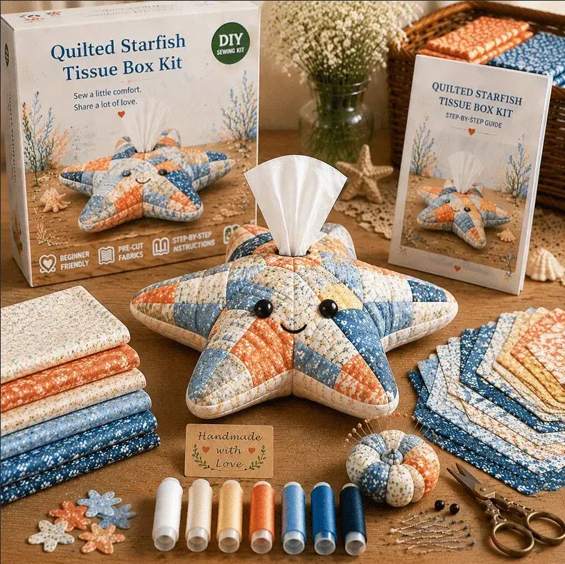 ⚡New Arrival🧵DIY Animal-Themed Patchwork-Style Tissue Box Kit