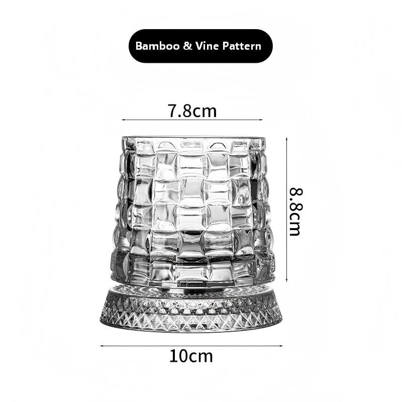 🔥Luxury 360° Spinning Crystal Glass