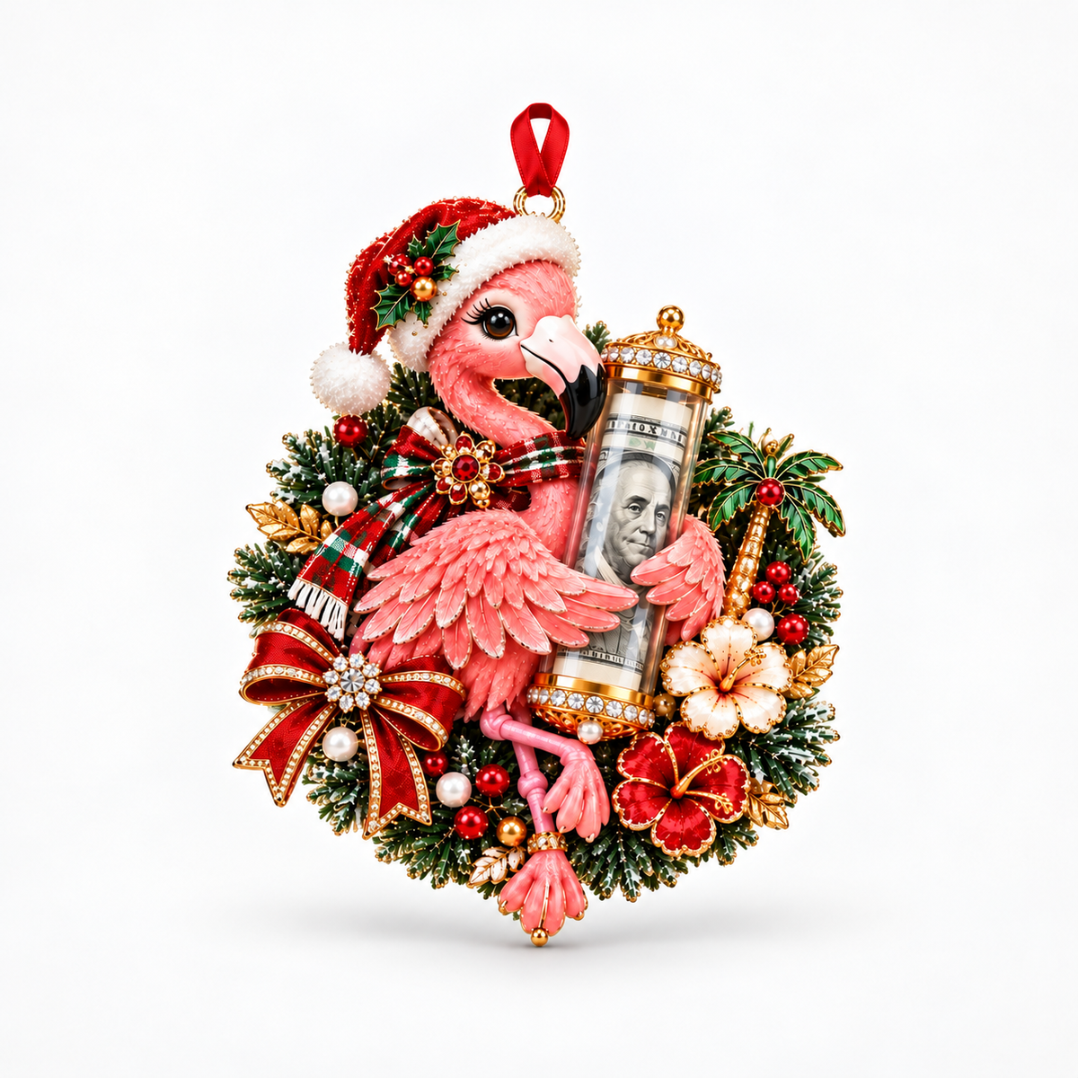 Animal Christmas Money Ornament