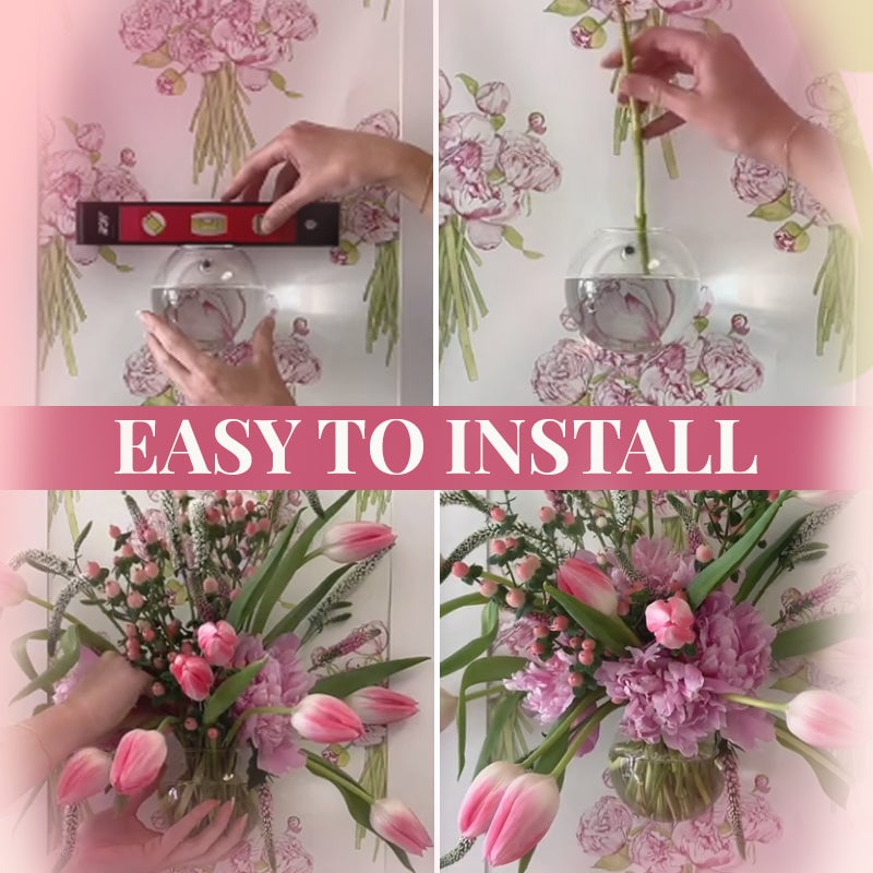 💐Wall-mounted glass vase✨