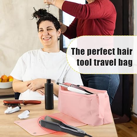 Hair Tools Travel Bag and Heat Resistant Mat