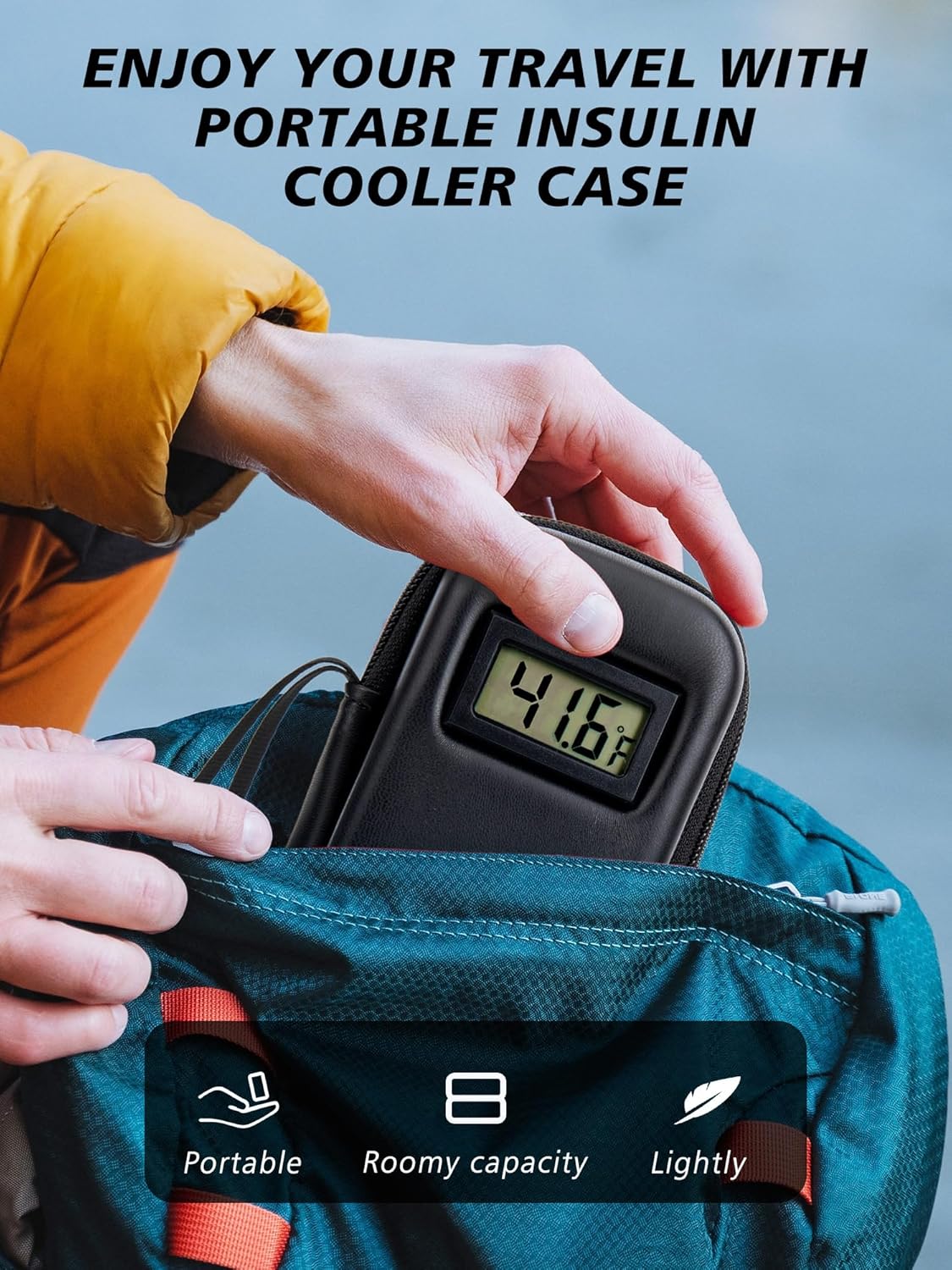 🔥🔥Insulin Cooler Travel Case with Temperature Display