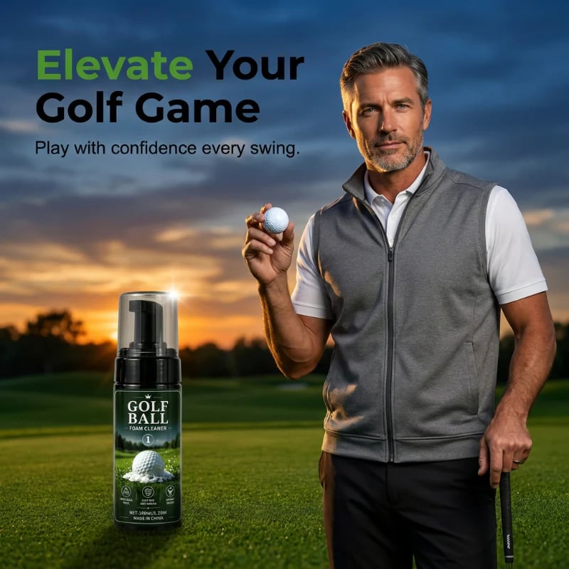 🔥Super sale!Portable Golf Ball Foaming Cleaner