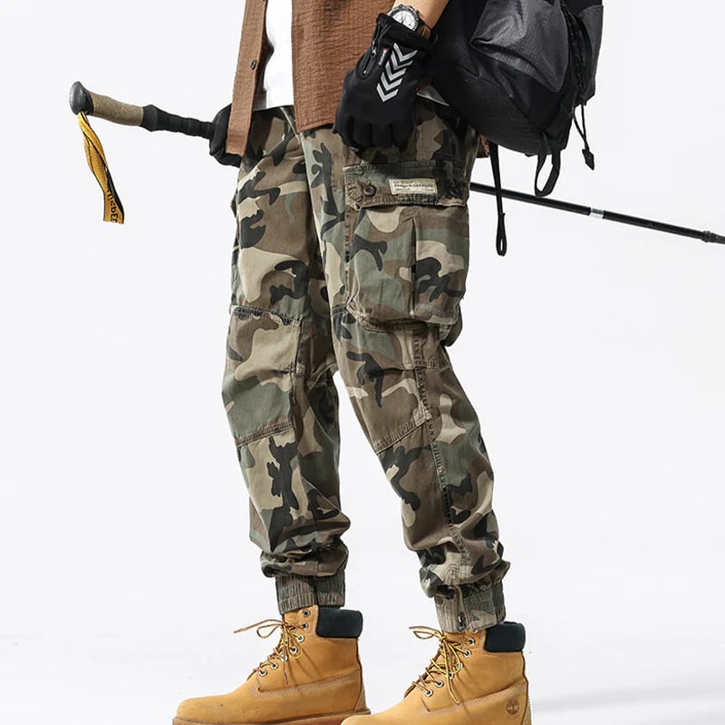 🪖 2026 Sale — Over 52,000 Sold! 🌲 Men's Camouflage Cuffed Casual Cargo Pants – Rugged Jogger Fit 🎒