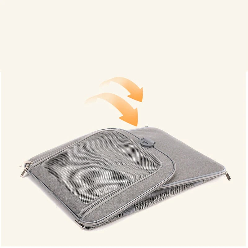 📢📢40% OFF !! ⏰Large Foldable Mesh Cat Carrier Bag