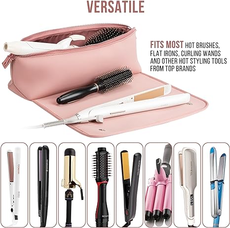 Hair Tools Travel Bag and Heat Resistant Mat