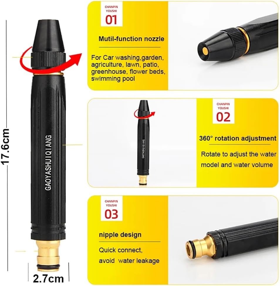 🚀Hot sale 42% off 🚿home high-pressure car wash pump & spray nozzles