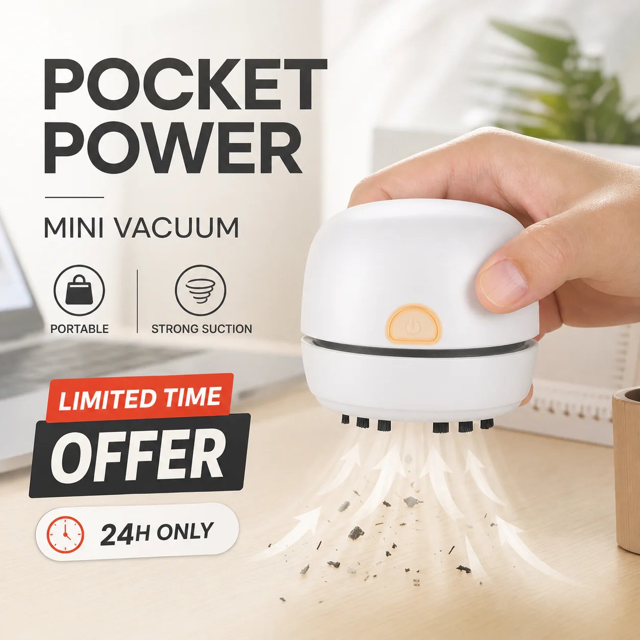 Portable Mini Desk Vacuum Cleaner