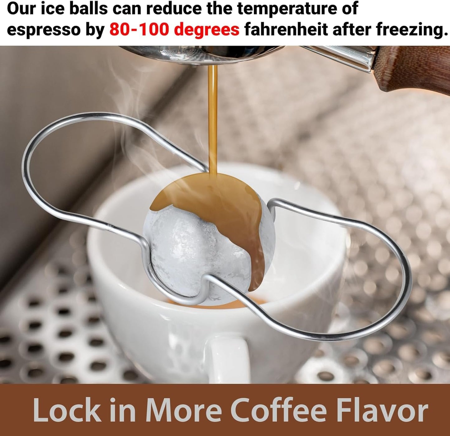 ☕❄️2026 Espresso Cooling Ball • Stainless Steel Frozen Ice Rocks for Coffee