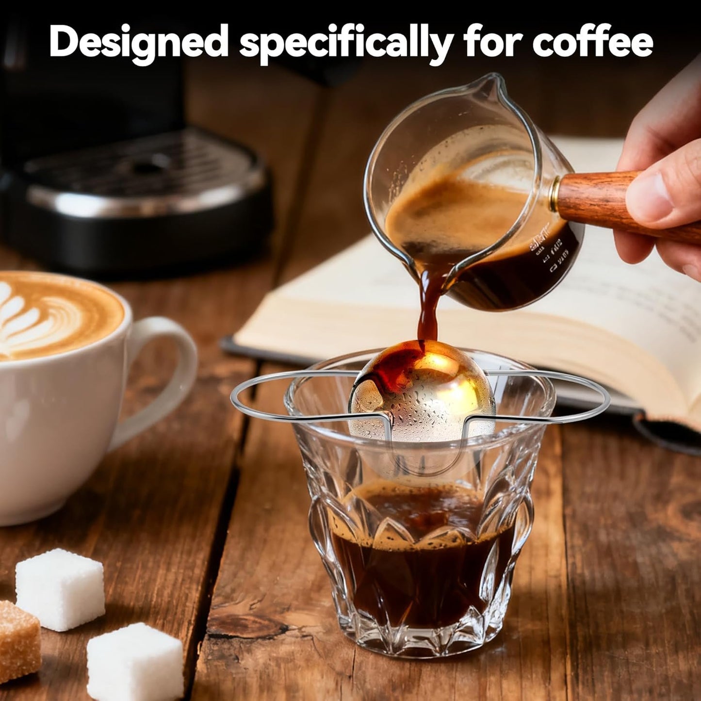 ☕❄️2026 Espresso Cooling Ball • Stainless Steel Frozen Ice Rocks for Coffee