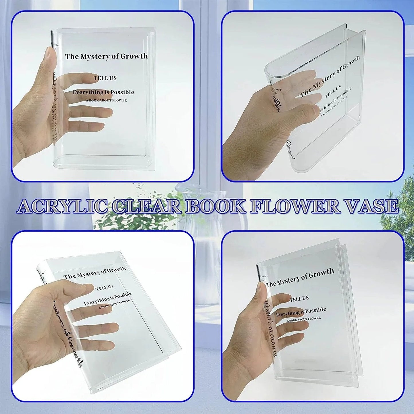 🌷The Most Beautiful Art🌷Book Shaped Vases