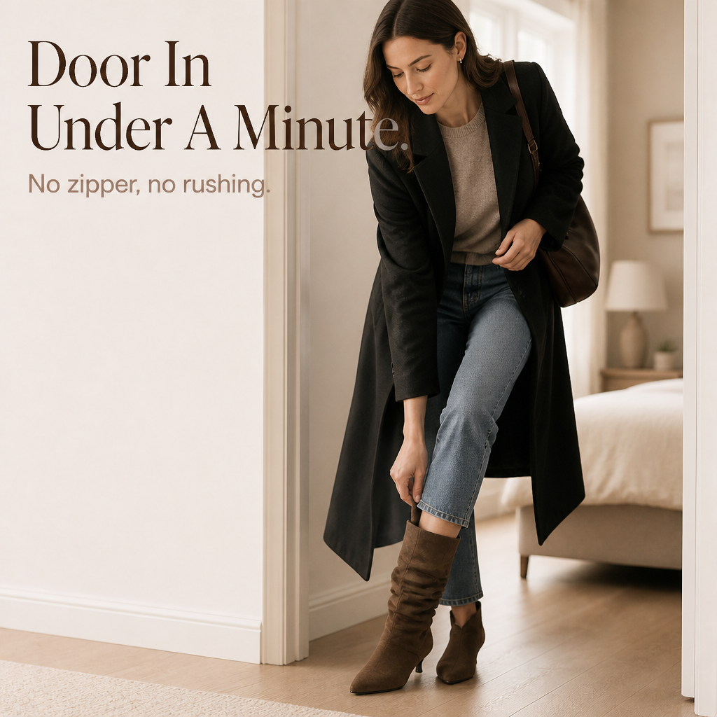 Slouchy Suede Pointed-Toe Ankle Boots