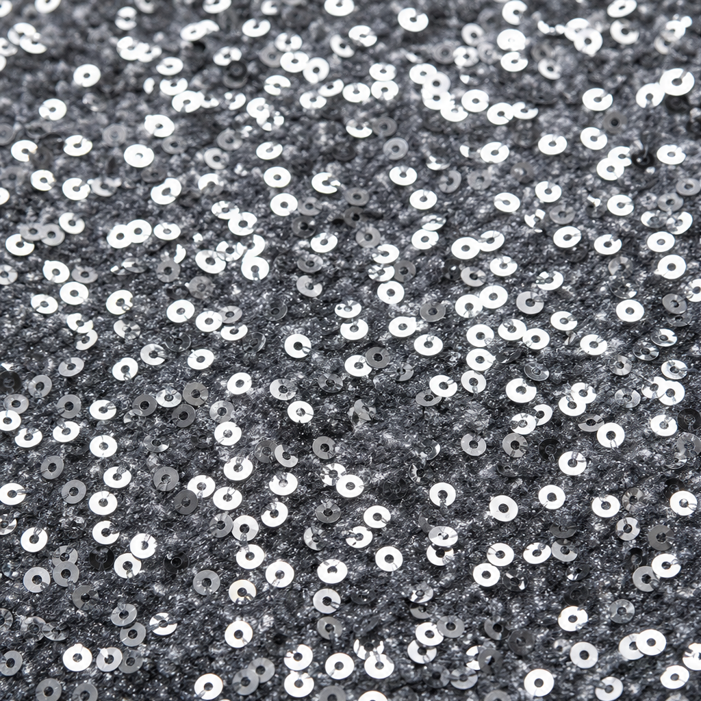 Sequin Elastic Waist Wide-Leg Pants